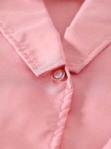 SHEIN 年轻女孩优雅简约翻领无袖纯色外套和无袖字母印花短款连体衣两件套，夏季