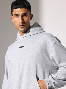 SUMWON Overhead Hoodie With Barrel Fit Jogger In Lightweight 2 Piece Set - Grey - View 5