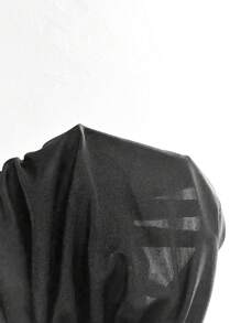 Chiquease High Waist Ruched Pencil Skirt - Black - View 6