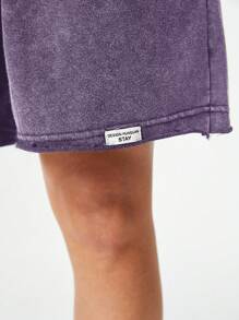 Coolane 女士街头复古做旧水洗颓废风运动短裤