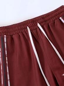 Manfinity EMRG Men's T-Shirt Set With Raglan Sleeve Short Sleeve Top And Long Pants - Multicolor - View 3