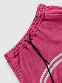 Cotton Men's Plain Color Patchwork Front Drawstring Pocket Casual Sweatpants,Men's Drawstring Waist Printed Wide Leg Fashion Sweatpants,Zipper Design