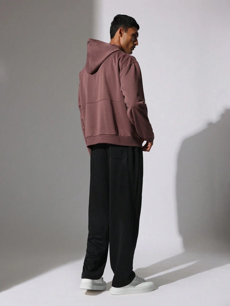 Oversized Hoodie With Centre Pocket And Jogger Pants