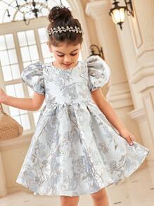 Vestido casual de manga corta sencillo y de moda para niñas jóvenes para uso diario - Multicolor - Ver 6