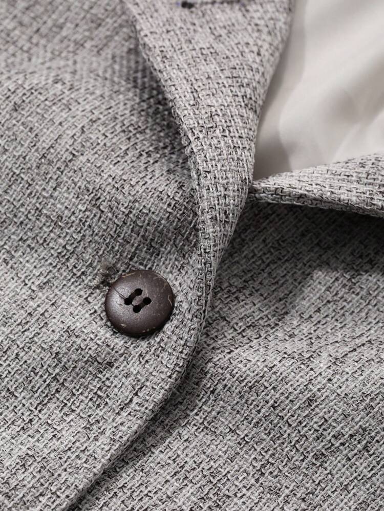 Loose Solid Color Vest-Style Women's Regular Jacket,Fall Clothes