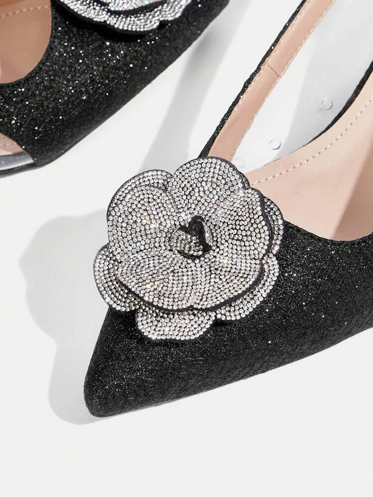 CUCCOO TILAWA Women's Autumn/New Fashion Pointy Toe High Heel Mules, Casual For Party And Leisure Spring Shoes Spring Break Easter Prom Heels