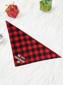 PETSIN Baberos de mascota para el Día de San Valentín, con estampado de tema de AMOR, pañuelos para perros de colores aleatorios - Multicolor - Ver 3