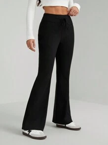 SHEIN Tall Women's Solid Color Thermal Lined Warm Pants