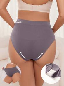 Moonlight&Mama 5pcs/Pack Maternity Seamless Solid Color Briefs