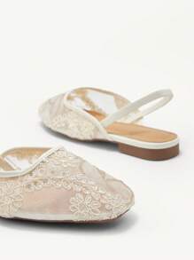 CUCCOO CHICEST Women Elegant Mary Jane Flat Shoes With Embroidery Spring Shoes Spring Break Easter