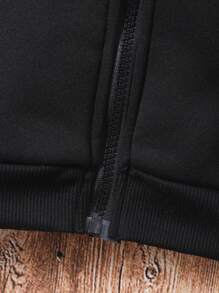 Teen Girl Solid Color Hooded Sweatshirt, Autumn/Winter