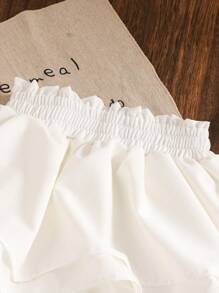 Genkimix Kids Young Girl Cute Multi-Layer Ruffle Skort, Family OutfitSpring/Summer