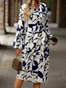 EMERY ROSE Valentines Dress Women's Casual & Stylish Midi Dress, Suitable For Daily Wear - Multicolor - View 3
