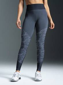 Powerista 女士纯色腰部拼接简约休闲运动紧身裤