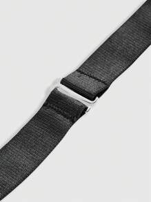 ROMWE Gothic Punk Motorcycle Butterfly Webbing Triangle Cup Triangle Panty Sexy Bodysuits - Black - View 4