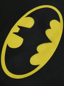 BATMAN X SHEIN 时尚蝙蝠印花可折叠便携式购物手提袋