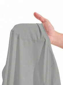 Easithlete Parte superior de tanque para hacer ejercicio con cuello simulado y dobladillo cruzado - Gris - Ver 6