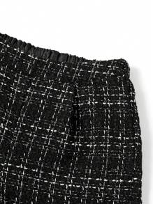 Ellevyn 女士优雅套装（含背心和裤子）、办公室工作服、秋季 - 黑與白 - 查看 5