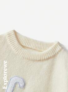 SHEIN 秋冬季 Tween 男童条纹针织套衫