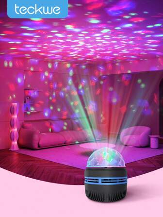 Teckwe Mini Star Projector,Wave Projector USB Powered For Bedroom,Game Room,Home Theater,Ceiling,Room Birthday Gift