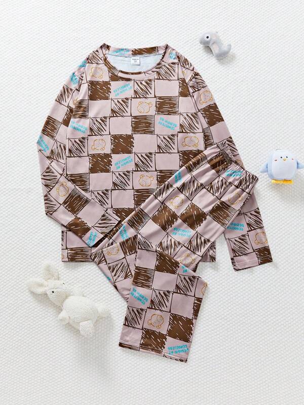 Conjunto de pijama informal para adolescentes, otoño/invierno