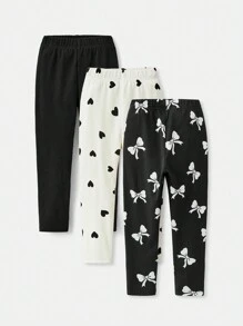 Maija Kids Maija Kids 3pcs Young Girl Tight Casual Pattern Leggings Set