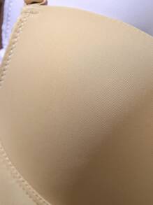 4pcs/Set Simple Solid Color Smoothing Adjustable Strap Wire Bra Sets For Women - Multicolor - View 7