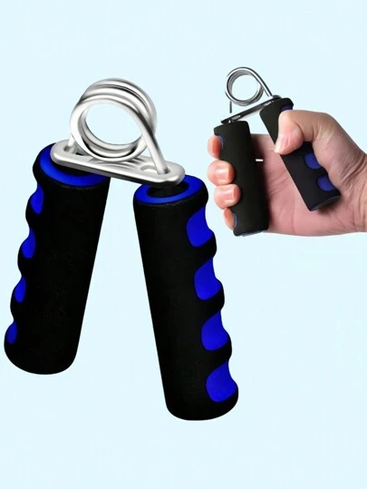 1 pieza Fortalecedor de agarre de espuma - Juguete antiestrés con mango antideslizante y a prueba de huellas dactilares para oficina y gimnasio, ejercitador de mano para construir músculo, mejorar la fuerza de agarre y aliviar la ansiedad - Regalo de equipo de entrenamiento en casa para hombres/mujeres