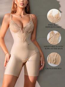 1pc Women High Elasticity Body Shaping Sexy Slimming One-Piece Bodysuit