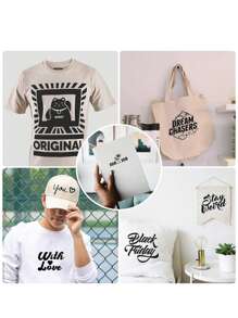 SHEIN 1 Roll Htv Heat Transfer Vinyl Cutting Film For Clothing Diy Heat Press Transfer Valentine's Day, Valentines Wedding, Birthday - Black - View 5