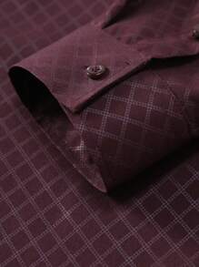 Manfinity Homme Camicia casual da uomo in flanella a quadri monopetto a maniche lunghe, adatta per l'autunno