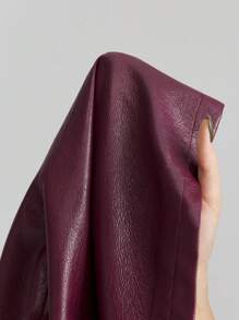 Ontre 2025 新款女士流苏装饰 V 领简约夹克，适合日常休闲穿着、情人节、春季 - 酒紅色 - 查看 7