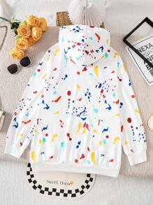 SHEIN 街头风必备单品，采用优质柔软舒适面料制成的卫衣，穿上它，尽情享受春日阳光和微风，也可作为秋季套头卫衣穿着。 - 白色 - 查看 2