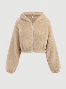 SHEIN Girlism 3pcs/Set Teen Girl Solid Color Vintage/Athleisure/Casual Jacket, Tube Top, And Sweatpants