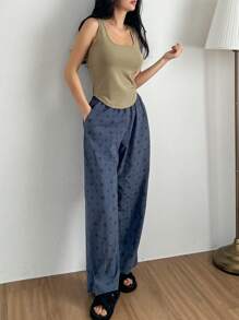 DAZY 2pcs/Set Women Casual Sleeveless Comfortable Pajama Set,Back To School Clothes - Grey - View 4