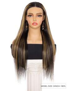 戴上即用无胶高光 1B/22 7x5 丝滑直发假发 人发 预拔 预剪 透明蕾丝闭合假发 180% 密度 适合初学者 - SNatural/22 - 查看 2