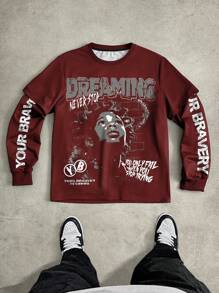 عنابي اللون