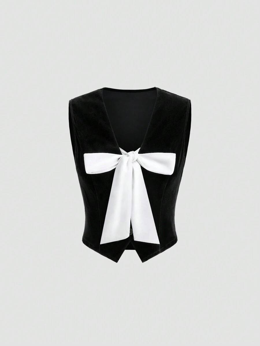 SHEIN Unity New Fashionable European And American Style Summer Bow Knot ...