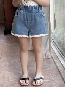 Dazy Kids 女童牛仔短裤，女童夏季服装