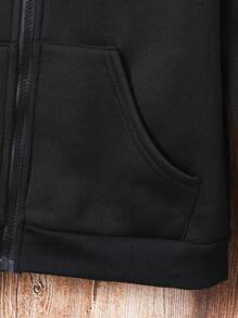 Teen Girl Solid Color Hooded Sweatshirt, Autumn/Winter