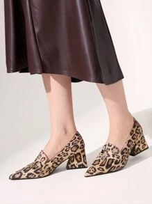 CUCCOO SZL 2024 Novos Sapatos Mocassim Pretos De Salto Médio Pontudo Para Mulheres, Vintage Versátil Tamanho Europeu Plus Size Com Strass Para O Natal E Ano Novo Vibe De Férias Outono E Inverno - Damasco - Ver 7