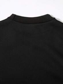 SHEIN 2pcs Tween Boy Casual Fleece Sweatshirt Set - Multicolor - View 4