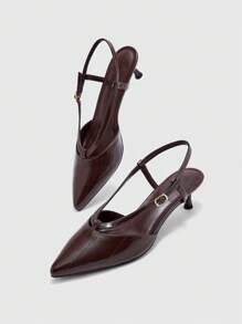 CUCCOO BIZCHIC Zapatos de tacón bajo versátiles y de moda para mujer, para uso diario