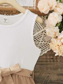 Tween Girls' Casual Sleeveless Simple Everyday Dress - Multicolor - View 4