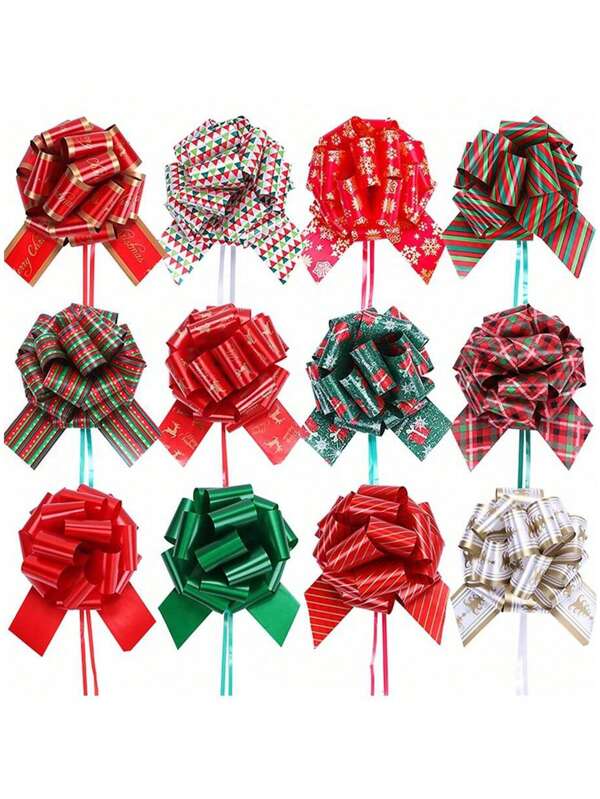 SHEIN 6/12 pièces Dentelle de 40 mm de large pour l'emballage de cadeaux de Noël, la décoration de Noël, la boutique florale, la Saint-Valentin, la décoration de la pièce, la décoration du Ramadan, la décoration de la maison, la décoration de la salle de bains