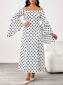 SHEIN Lady Four Seasons Navy Blue Long Sleeve Dress Lace Fabric Dress Ruffled Slim Fit Women's Short Dress - White - View 6