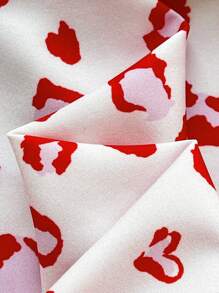 Soleia Blusa de manga farol con cuello barco y estampado de leopardo rosa, talla grande, adecuada para otoño/invierno