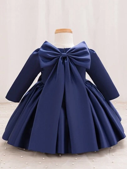 Glamorique Kids 女婴派对生日礼服，绿色短袖蓬松薄纱裙，背面饰有可爱蝴蝶结，适合圣诞节和全年穿着的可爱公主装