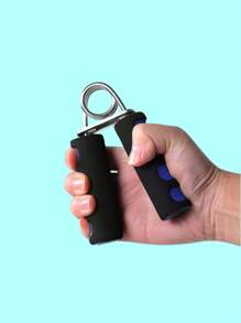 قطعة واحدة من ملطف قبضة من الرغوة - لعبة تخفيف التوتر ذات مقبض مضاد للانزلاق وبصمات الأصابع للمكتب والنادي الرياضي، ممارسة اليد لبناء العضلات، تحسين قوة القبضة، تخفيف القلق - هدايا معدات التمرين المنزلية للرجال/النساء - الأزرق - مشاهدة 4