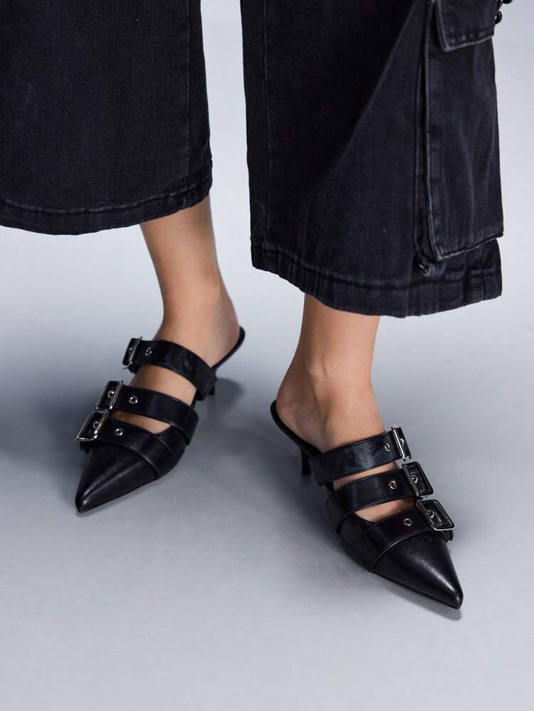 CUCCOO GRLICON Women's Y2K Punk Style High Heel Pumps, Suitable For Motorcycle, Cool Girl, Halloween, Christmas, Party Outfits